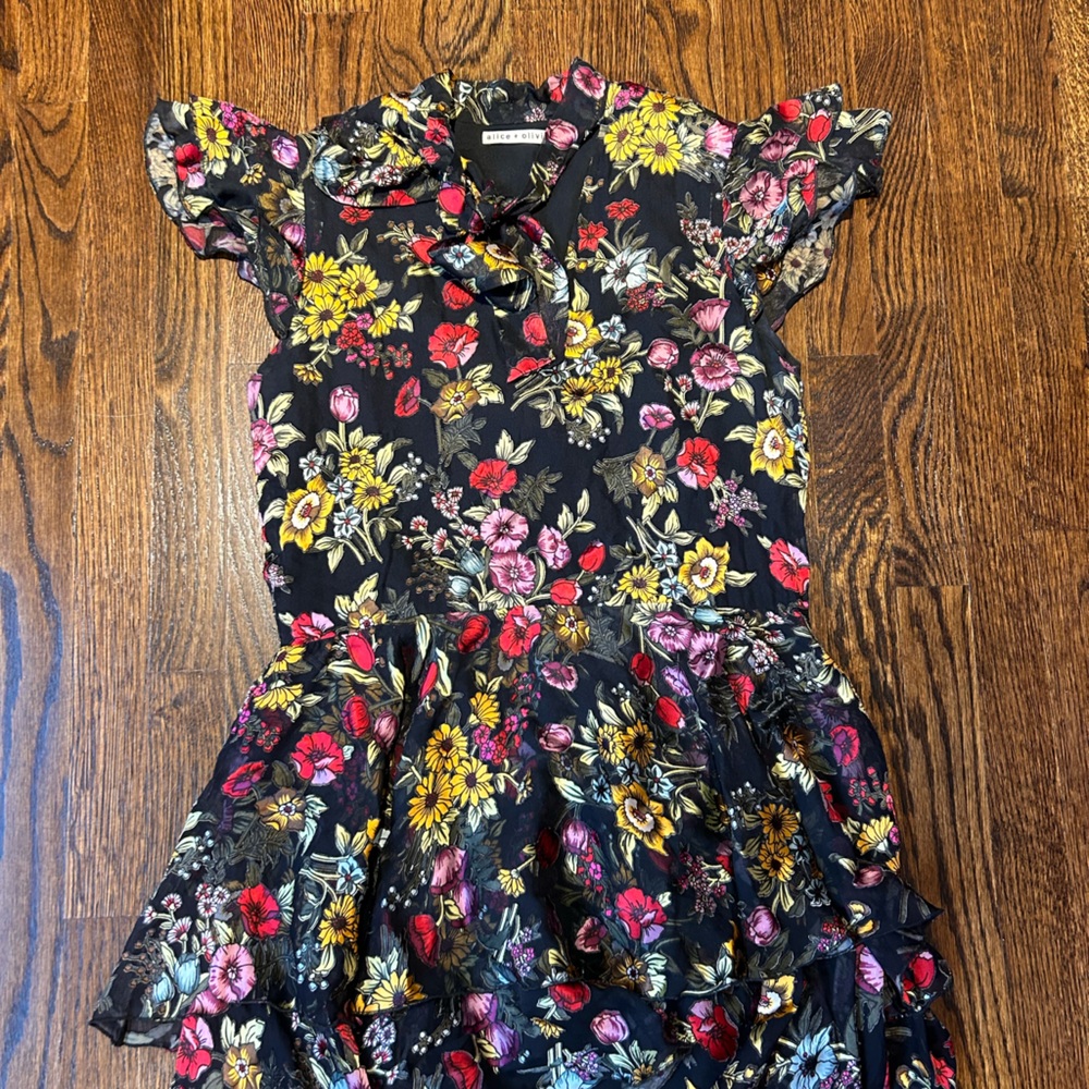 Alice and Olivia floral dress